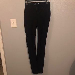 Fashion Nova ripped black skinny pants